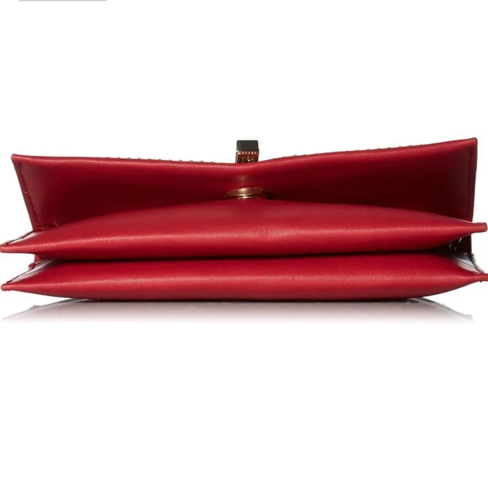 Danielle Nicole Red Harlow Crossbody Purse Bag Clutch - Picture 4 of 8